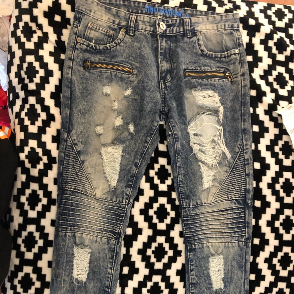 Trillnation Moto Jeans 34 x 32